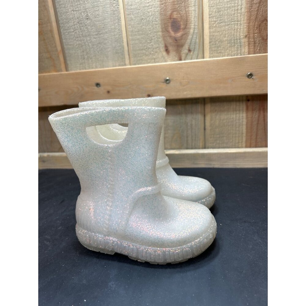 Girls Size 6 UGG Drizlita Glitter Boots Pearlized Sparkle Waterproof Slip-On